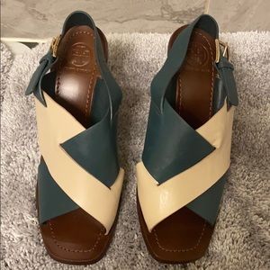 Tory Burch Open Toe Slingback Bleecker